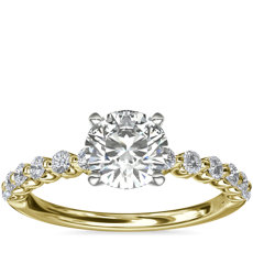 Floating Diamond Engagement Ring in 14k Yellow Gold (0.28 ct. tw.)